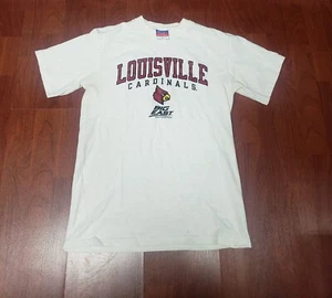 Louisville Cardinals Big East TShirt CARDS LOGO CHAMPION Size Medium  - Picture 1 of 5