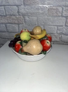 Vintage Ceramic Fruit Bowl Table Centrepiece Portugal High Glaze - Picture 1 of 11