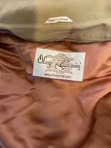 OLEG CASSINI WEATHER READY Size 42 Reg Men's Coat Removable Lining Tan - Picture 1 of 4
