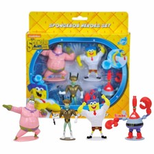 New The Spongebob Movie Sponge Out Of Water Heroes Set 4 Figure Pack Official