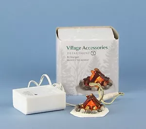 DEPT 56 Snow Village Zubehör: LIT FIRE PIT, neuwertig - Bild 1 von 1
