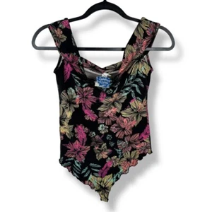 Free People Bodysuit Size Medium Festival Resort Tropical Beachy Boho Tiki NEW - Picture 1 of 9