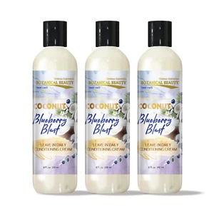 Blueberry Leave-In Conditioner for Hair Softening, Detangling 8oz (Pack of 3) - Picture 1 of 10