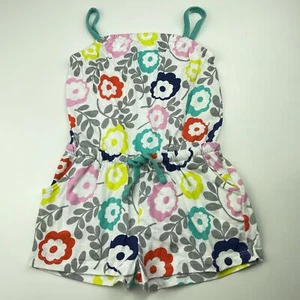Girls size 2-3, Mini Boden, floral cotton summer playsuit, light mark chest, FUC - Picture 1 of 6