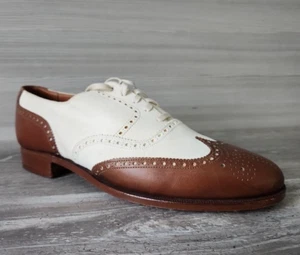 Polo Ralph Lauren Crockett & Jones Oxford Brogue punta alare made in ENGLAND UK 11,5 - Foto 1 di 22