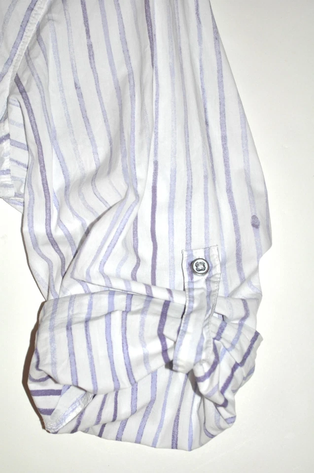 Guess Los Angeles Men's Striped Button Dress Shirt Long Sleeve Cuff Option Large - Image 1 of 4