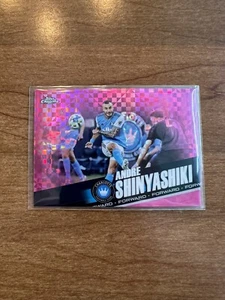 2022 Topps Chrome MLS Pink X Fractor Refractor Andre Shinyashiki Refractor - Imagen 1 de 2