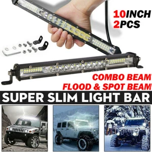 LED Work Light Bar Spot Flood Offroad Roof Lights Driving Lamp Truck Car 12V 24V - Picture 1 of 12