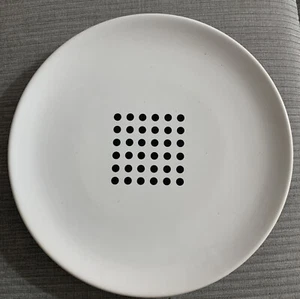 Waechtersbach Alemania 4 Platos de Ensalada Blanco con 6x6 Punto Negro 8 1/4 Diámetro - Imagen 1 de 3