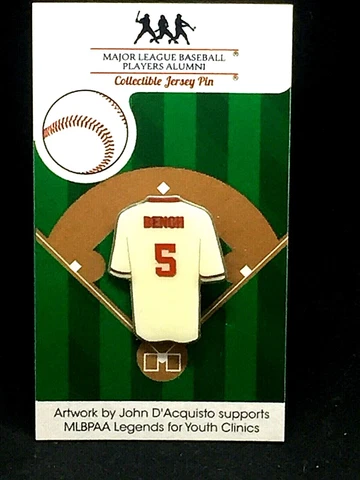 Cincinnati Reds Johnny Bench jersey lapel pin-Retro Big Red Machine Collectible Cover