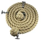 Natural Jute Bannister Rope c/w 4 Polished Chrome Fittings Select Your Options