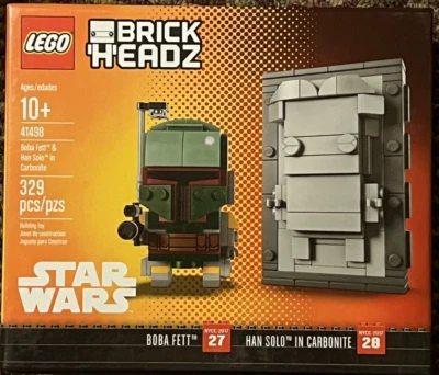 LEGO BRICKHEADZ: Boba Fett & Han Solo en Carbonita (41498) #96/5000 SELLADO - NYC Foto 1 de 4