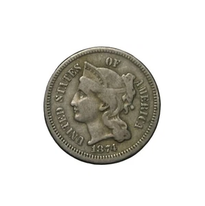 1874 United States Liberty Head Three Cent Nickel 3c KM#95 - Picture 1 of 2