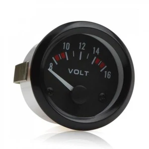 Universal 2" 52MM 12V 8-16V LED Electrical Car Voltmeter Voltage Gauge Meter - Picture 1 of 6