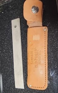 Vintage Schrade Old-Timer HS1 Honesteel With Leather Sheath USA 7" Length