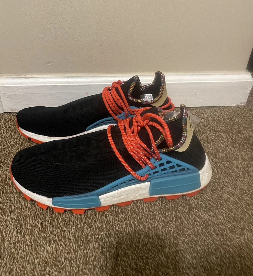 ADIDAS PW SOLAR HU NMD PHARRELL HUMAN RACE BLACK 12 - Image 1 of 4