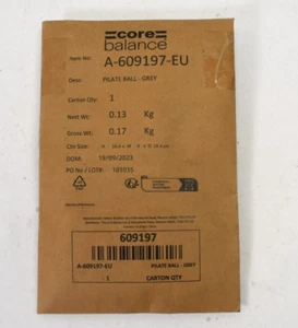 Core Balance Pilates Ball Gray 609197 Inflatable Workout Exercise Core PVC - Picture 1 of 5