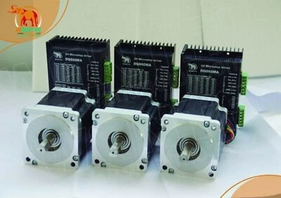 Wantai New Arrival! 3Axis NEMA34 Stepper Motor 460Oz-in 4A &CNC Driver 8.2A kit - Image 1 of 4