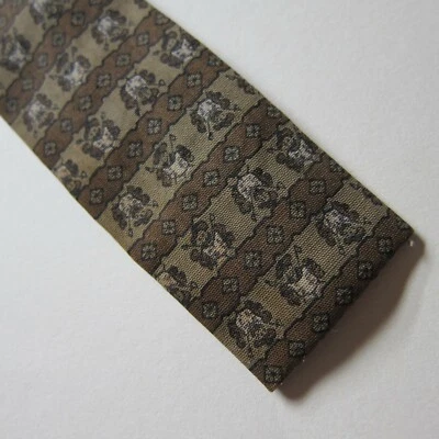 Corbata delgada de colección de los años 60 con extremo cuadrado gallo marrón para Lazarus Cols OH aprox. 2x55 Foto 1 de 4