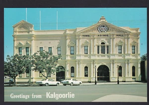 Tarjeta postal de Kalgoorlie Town Hall WA Australia EMU SOUVENIRS como nueva - Imagen 1 de 2
