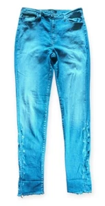 KanCan Damenjeans 30 hohe Knöchel dünn distressed stretchblau BK1324A - Bild 1 von 4