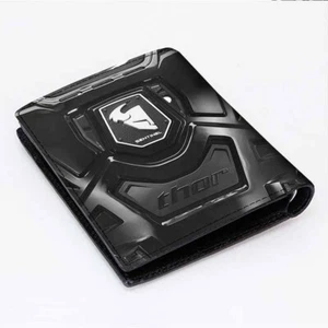THOR MX SENTINEL BLACK MOTO CROSS Leather Black Wallet Bifold - Picture 1 of 4