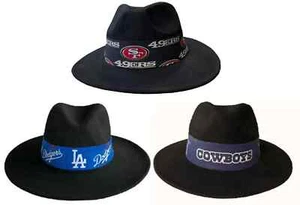 Outback Ranger Felt Western Cowboy Fedora LA Dodgers Fabric Band Bucket Hat Cap - Picture 1 of 9