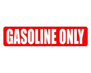 SOLO GASOLINA Calcomanía/Pegatina/Etiquetas de Puerta Camión Gas Combustible Etiqueta de Seguridad - Imagen 1 de 1