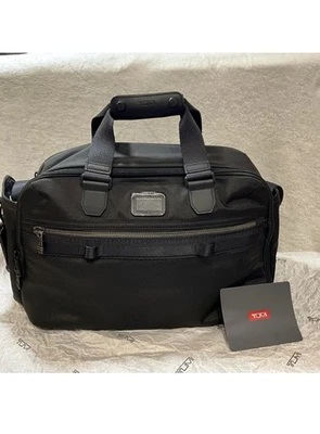 Bolso de Lona Compacto Tumi Alpha Bravo Fleet Day Nylon Balístico Nuevo con Etiquetas - Negro Foto 1 de 4