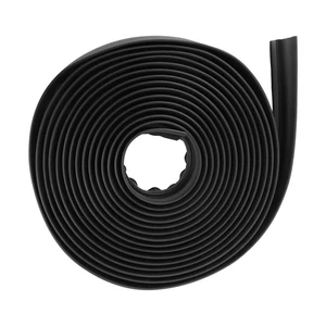 Black 7/16'' x 3'' 15ft Weatherstrip Slide Out Seal Clip Weather Stripping - Picture 1 of 20