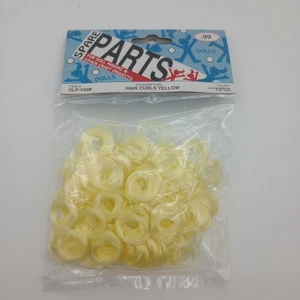 Puppenhaar Locken GELB DLP 1003 Ersatzteile für OOAK Puppenherstellung  - Bild 1 von 2