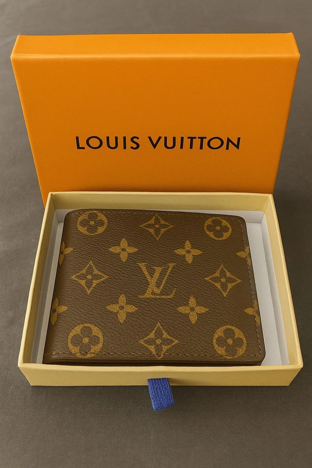 Cartera azul estilo lujo para hombre - aspecto clásico de diseñador, alta calidad Foto 1 de 1