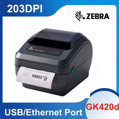Zebra GK420d 203DPI Direct Thermal Printer GK42-202510-000 GK42-202210-000 - Image 1 of 4