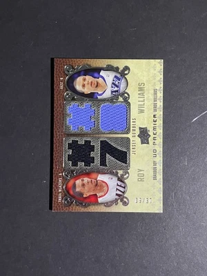 2008-09 UD Premier Deron Williams / Brandon Roy Premier Remnants #/50 Patch Card - Image 1 of 2