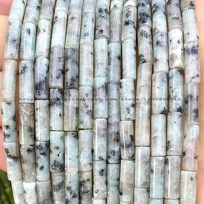 Cuentas de tubo de lapislázuli 4x13 mm AA cuentas espaciadoras de piedra natural hágalo usted mismo para hacer joyas Foto 1 de 4