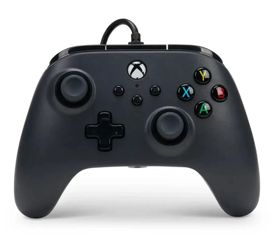 PowerA Wired Controller for Xbox – Black | New in Box | 10ft USB-C Cable + Rumbl - Image 1 of 2