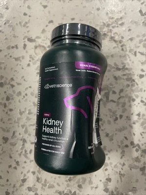 VetriScience Renal Essentials Kidney Health Support DOGS 60ct EXP: 12/27 - Image 1 of 4