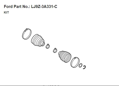 Kit de arranque Ford Part 2021-2023 Mustang Mach-E LJ9Z-3A331-C Foto 1 de 3
