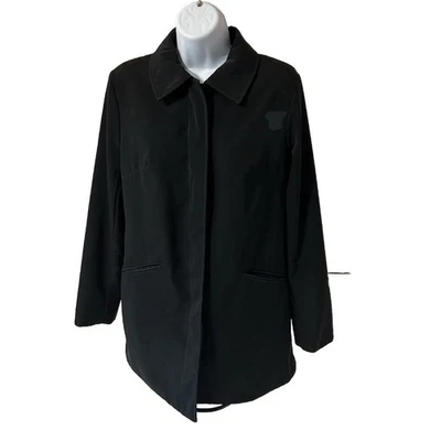 Merona  Women’s Black Trench Coat Size Small With Pockets - Image 1 of 4