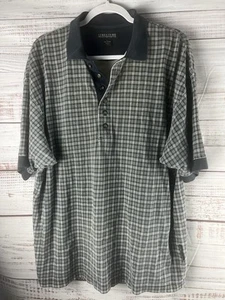 Structure Polo Shirt Mens Large Pullover Short Sleeve Cotton - Picture 1 of 6