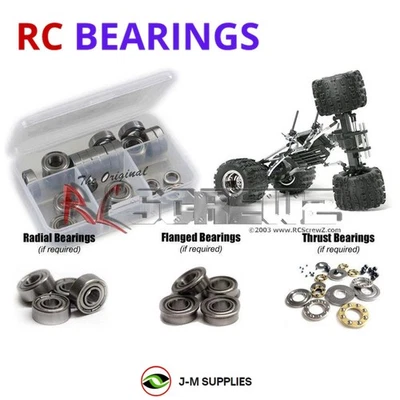 RCScrewZ Metal Shielded Bearing Kit gma005b for GMade Spyder Rock Crawler | SET - Image 1 of 4