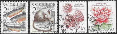 1985 Sweden Sg 1240/1243 Nature Booklet and Coil Stamps Fine Used - Image 1 of 2