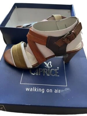 Caprice Damen Sandalen Leder Schuhe Größe 36-39