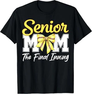 Senior Mom The Final Inning Softball Mom Class Of 2025 T-Shirt - Picture 1 of 4
