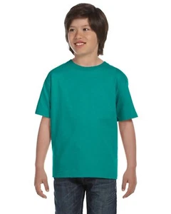 Gildan G800B Youth 50/50 USA Cotton/Polyester Short Sleeve Tee Stylish T-Shirt - Picture 1 of 29