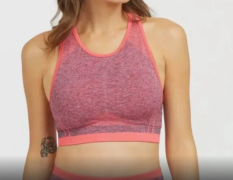 Spanx 50284R Women's Sz Small Spacedye Cloudy Seamless Sculpt Sports Bra