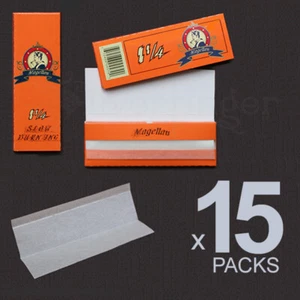 ROLLING PAPERS 15 PACKS 1.25 1¼ 77x45 mm 32 Leaves Cigarette Paper THEY ROCK! - Picture 1 of 8