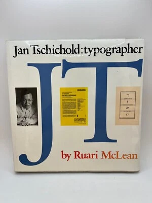 JAN TSCHICHOLD, TYPOGRAPHER By Ruari Mclean, 1st, 1975 hardcover Foto 1 de 4