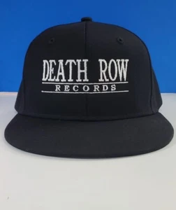 Death Row Records Dr Dre N.W.A Snoop Dogg Snapback 90's Hat (Black) - Picture 1 of 5