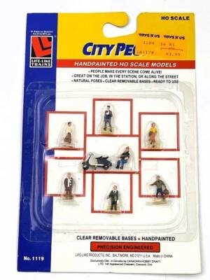 Life-Like 1119 Miniature City People HO Scale Model Railroad Train Set - Image 1 of 3